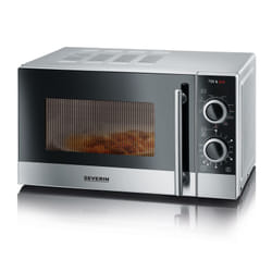 Severin MW 7874 micro-onde Comptoir Micro-onde combiné 20 L 700 W Argent, Acier inoxydable
