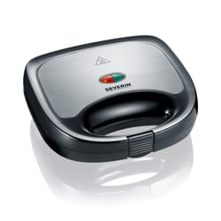 Severin SA 2969 gaufrier et appareil à croque-monsieur 600 W Noir, Acier inoxydable