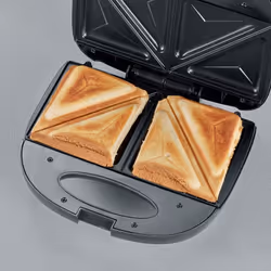 Severin SA 2969 gaufrier et appareil à croque-monsieur 600 W Noir, Acier inoxydable - Vue supplémentaire 5