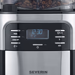 Severin KA 4810 Cafetière Filtre Semi-Automatique Avec Broyeur 1,4 L Noir Inox - Vue supplémentaire 4