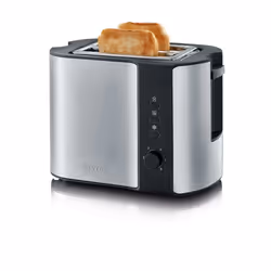 Severin AT 2589, 2 part(s), Noir, Acier inoxydable, Acier inoxydable, Boutons, Rotatif, 800 W
