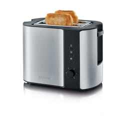Severin AT 2589 grille-pain 2 part(s) 800 W Noir, Acier inoxydable