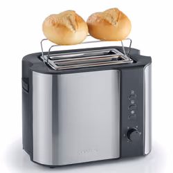 Severin AT 2589 grille-pain 2 part(s) 800 W Noir, Acier inoxydable
