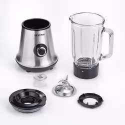 Severin SM 3734 blender 1 L Mélangeur de table 500 W Noir, Acier inoxydable