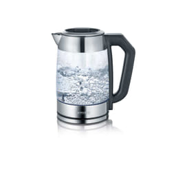 Severin WK 3477 bouilloire 1,7 L 2200 W Noir, Argent, Transparent