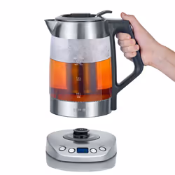 Severin WK 3479 bouilloire 1,7 L 3000 W Noir, Acier inoxydable