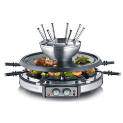 Severin RG 2348 raclette 8 personne(s) 1900 W Noir, Acier inoxydable