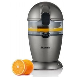 Severin CP 3537 presse-agrumes Centrifugeuse lente 50 W Noir, Gris, Métallique