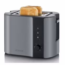 Severin SEV AT 9541 AUTOMATIK-TOASTER, 2 part(s), Noir, Gris, Métallique, Acier inoxydable, Boutons, 800 W, 300 mm