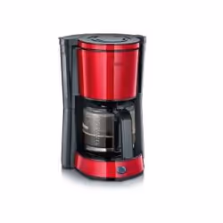 Severin KA 4817, Machine à café filtre, Café moulu, 1000 W, Noir, Métallique, Rouge