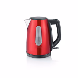 Severin WK 3417, 1 L, 2200 W, Noir, Rouge, Acier inoxydable, Indicateur de niveau d'eau, Arrêt de sécurité en cas de surchauf ...