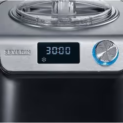 Severin EZ 7407 sorbetière 1,2 L 135 W Noir, Acier inoxydable