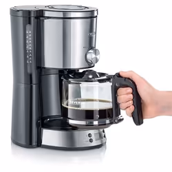 Severin KA 4826 Cafetière Filtre Semi-Automatique 1 L 10 Tasses Noir Inox - Vue supplémentaire 4