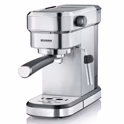 Severin KA 5994, Machine à expresso, 1,1 L, Dosette de café, Café moulu, 1350 W, Noir, Acier inoxydable