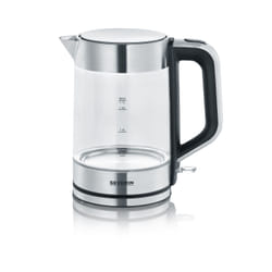 Severin WK 3420 bouilloire 1,7 L 2200 W Noir, Acier inoxydable, Transparent