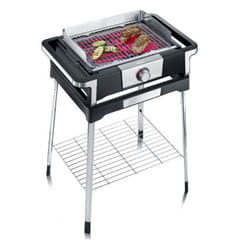 Severin PG 8117 BOOST S Grill Electrique Noir, Argent 3000 W