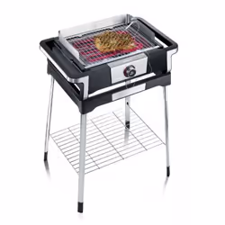 Severin PG 8118 DigitalBOOST S, 3000 W, Grill, Electrique, 415 x 240 mm, Ensemble de cuisson, Noir, Argent