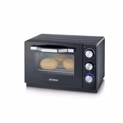 Severin TO 2070 Grille-pain four 20 L 1380 W Noir, Acier inoxydable