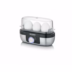 Severin EK 3163 3 œufs Noir, Acier inoxydable, Transparent