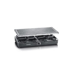 Severin RG2372 raclette 8 personne(s) 1400 W Noir, Acier inoxydable