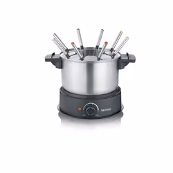Severin FO 2470, 8 personne(s), 1,4 L, Noir, Acier inoxydable, 1 m, Plastique, Acier inoxydable, Acier inoxydable