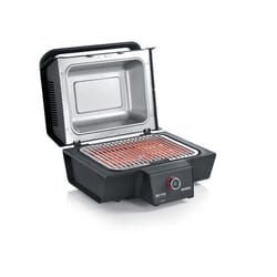 Severin PG 8138 Grill Dessus de table Electrique Noir, Acier inoxydable 3000 W