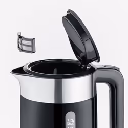 Severin WK 9265 bouilloire 1,7 L 2200 W Noir, Acier inoxydable