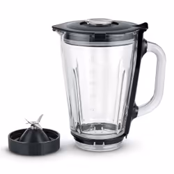 Severin ZB 5593, Gobelet de mélange, 1,5 L, Noir, Transparent, Verre, Plastique, Severin KM 3896, 3897, 3898, 210 mm