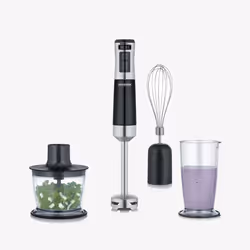 Severin SM 3772, Mélangeur par immersion, 0,7 L, 600 W, Noir, Acier inoxydable