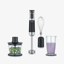 Severin SM 3772 blender 0,7 L Mélangeur par immersion 600 W Noir, Acier inoxydable