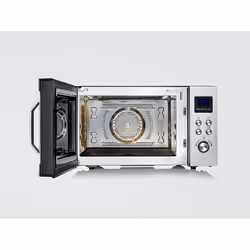 Severin MW 7777 micro-onde Comptoir Micro-ondes grill 25 L 900 W Noir, Acier inoxydable