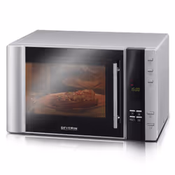 Severin MW 7775, Comptoir, Micro-ondes grill, 30 L, 900 W, Boutons, Noir, Argent