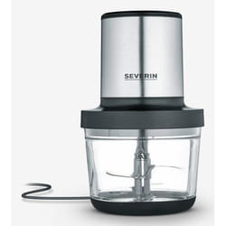 Severin KM 3867 hachoir électrique 1 L 400 W Noir, Argent, Transparent