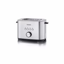 Severin AT 2620 grille-pain 7 2 part(s) 800 W Noir, Acier inoxydable