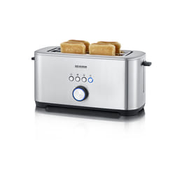 Severin AT 2621 grille-pain 7 4 part(s) 1400 W Noir, Acier inoxydable