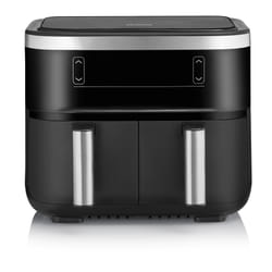 Severin FR 2453 Double 3,25 L Autonome 2850 W Friteuse d’air chaud Noir, Argent