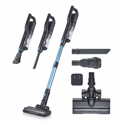 Severin HV 7151 aspirateur balai et balai électrique Batterie Sec HEPA Sans sac 300 W Noir, Bleu, Argent 2,2 Ah - Vue supplémentaire 8