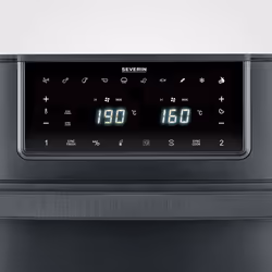 Severin FR 2490 Friteuse à Air Chaud Double 9 L 2600 W Noir - Vue supplémentaire 3
