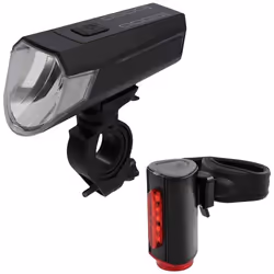 FISCHER FAHRRAD Kit déclairage de vélo LED à batterie noir