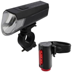 FISCHER FAHRRAD Kit déclairage de vélo LED à batterie noir