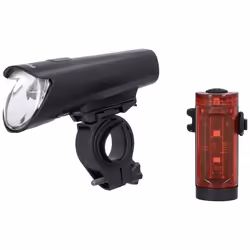 FISCHER FAHRRAD Kit déclairage de vélo 45 LUX small-box LED noir