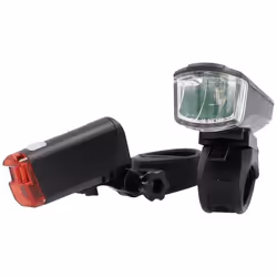FISCHER FAHRRAD Kit déclairage de vélo LED à pile(s) noir