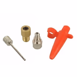 fischer fischer set dadaptateurs pour pompe à air de vélo 4 pièces