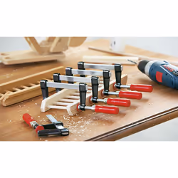 BESSEY LM25/10 serre-joints Fixation F 25 cm Aluminium, Noir, Rouge