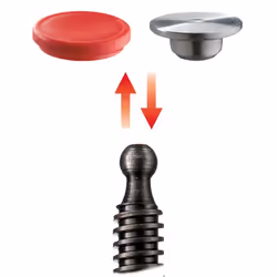 BESSEY TGRC40S12 serre-joints Fixation F 40 cm Aluminium, Noir, Rouge