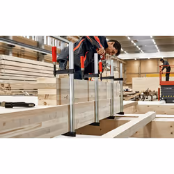 BESSEY TKPN100BE serre-joints Fixation F 100 cm Aluminium, Noir, Rouge