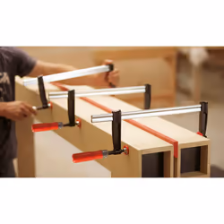 BESSEY TPN25BE serre-joints Fixation F 25 cm Aluminium, Noir, Rouge