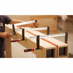 BESSEY TPN25BE-2K serre-joints Fixation F 25 cm Aluminium, Noir, Rouge