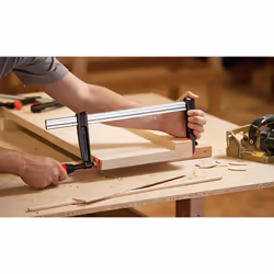BESSEY TPN50S12BE-2K serre-joints Fixation F 50 cm Aluminium, Noir, Rouge