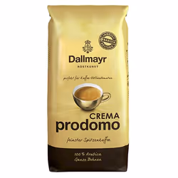 Dallmayr Pprodomo Crema 1000g, 1 kg, Américain, Espresso, Café moyennement torréfié, Sac